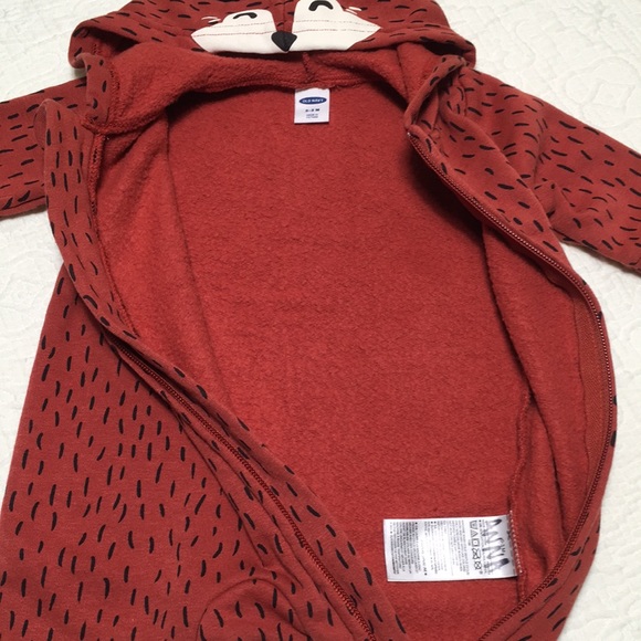 0-3m (5/$20) Sweatshirt Fleece Fox Romper by Old Navy - Picture 8 of 14